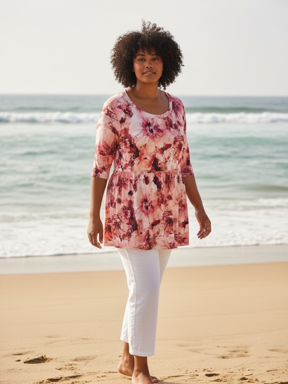 NWT: size 6x 30/32 Women’s Scoop-Neck Tunic Top very stretchy and soft